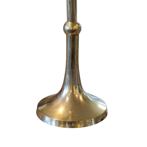 Vintage Brass Candle Stick Holder Tapered Graduated Gold Metal Ball‎ India 9" - Picture 3 of 11